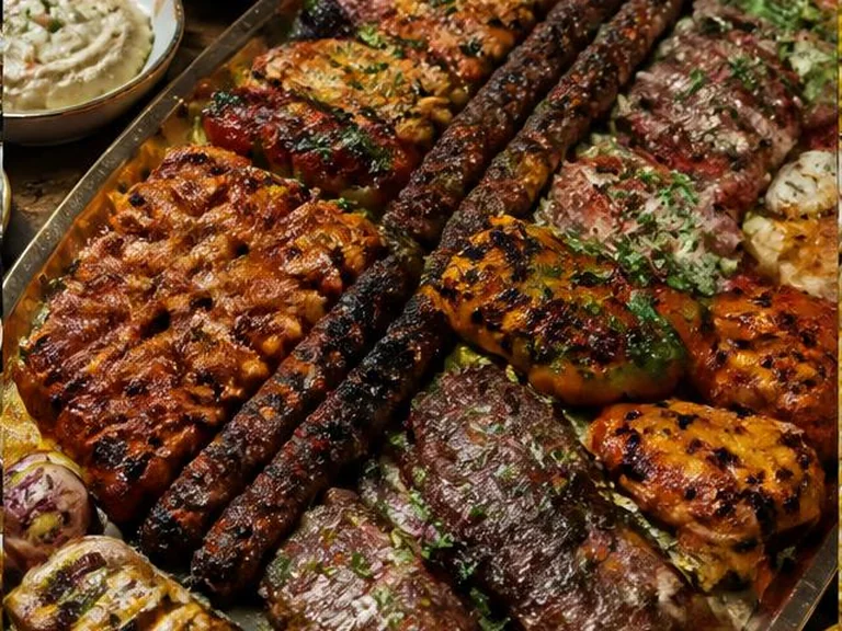 طبق مشاوي عائلي — Family Grill Platter