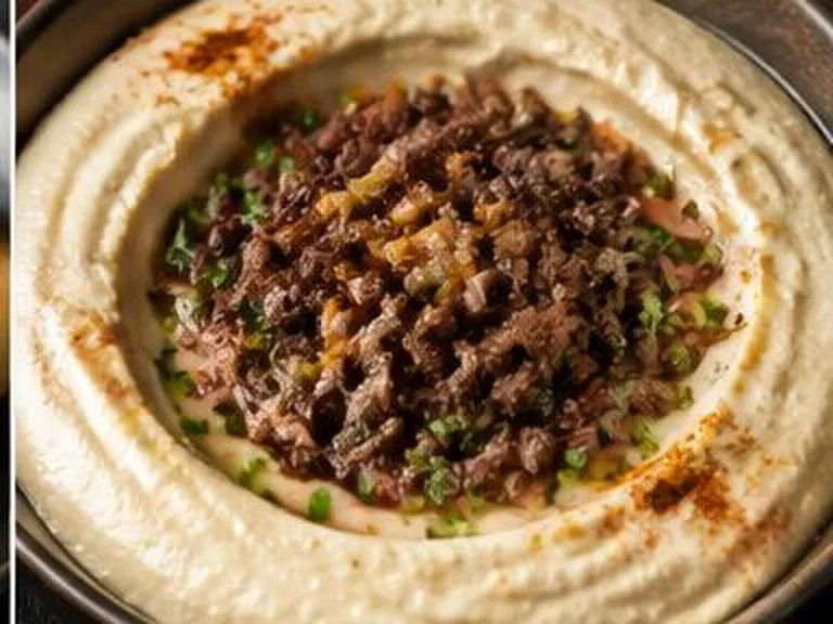 حمص باللحم — Hummus with Meat